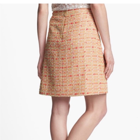 Kate spade tweed Pamela neon skirt 8 - Picture 2 of 12
